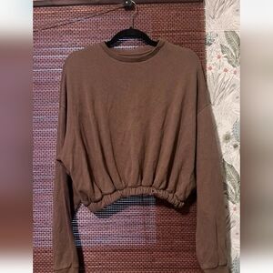 OAK + FORT Brown Women's Sweatshirt NWOT